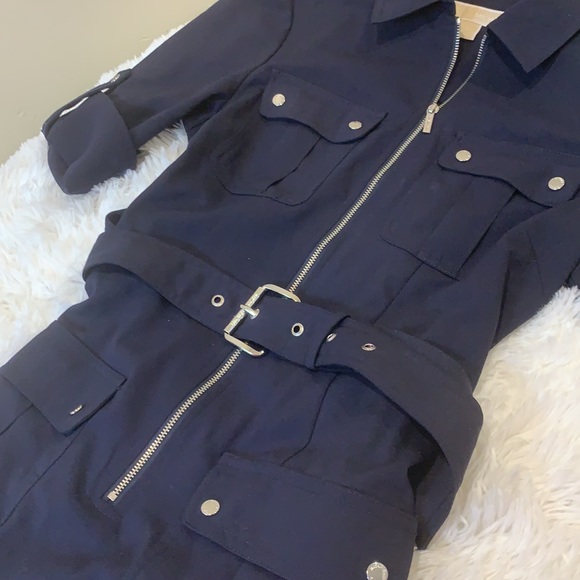 Michael Kors 4 pocket dress belted dress size smal - Picture 4 of 6